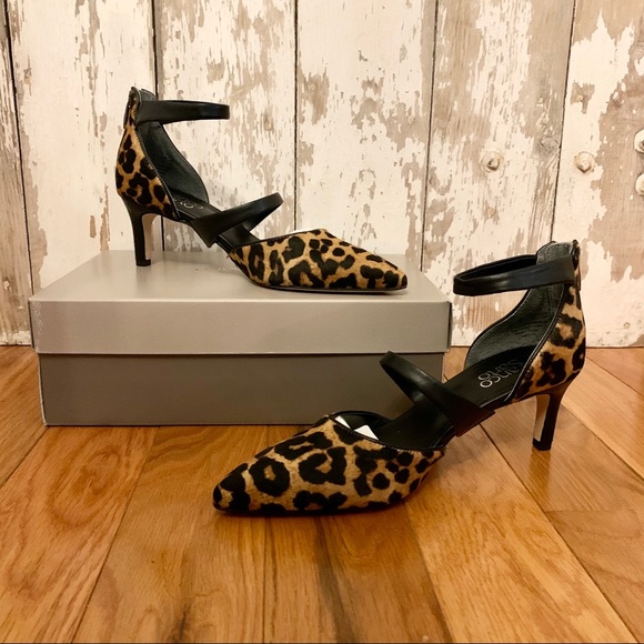 Franco Sarto Shoes - Franco Sarto Davey Calf Hair Leopard Print Pump